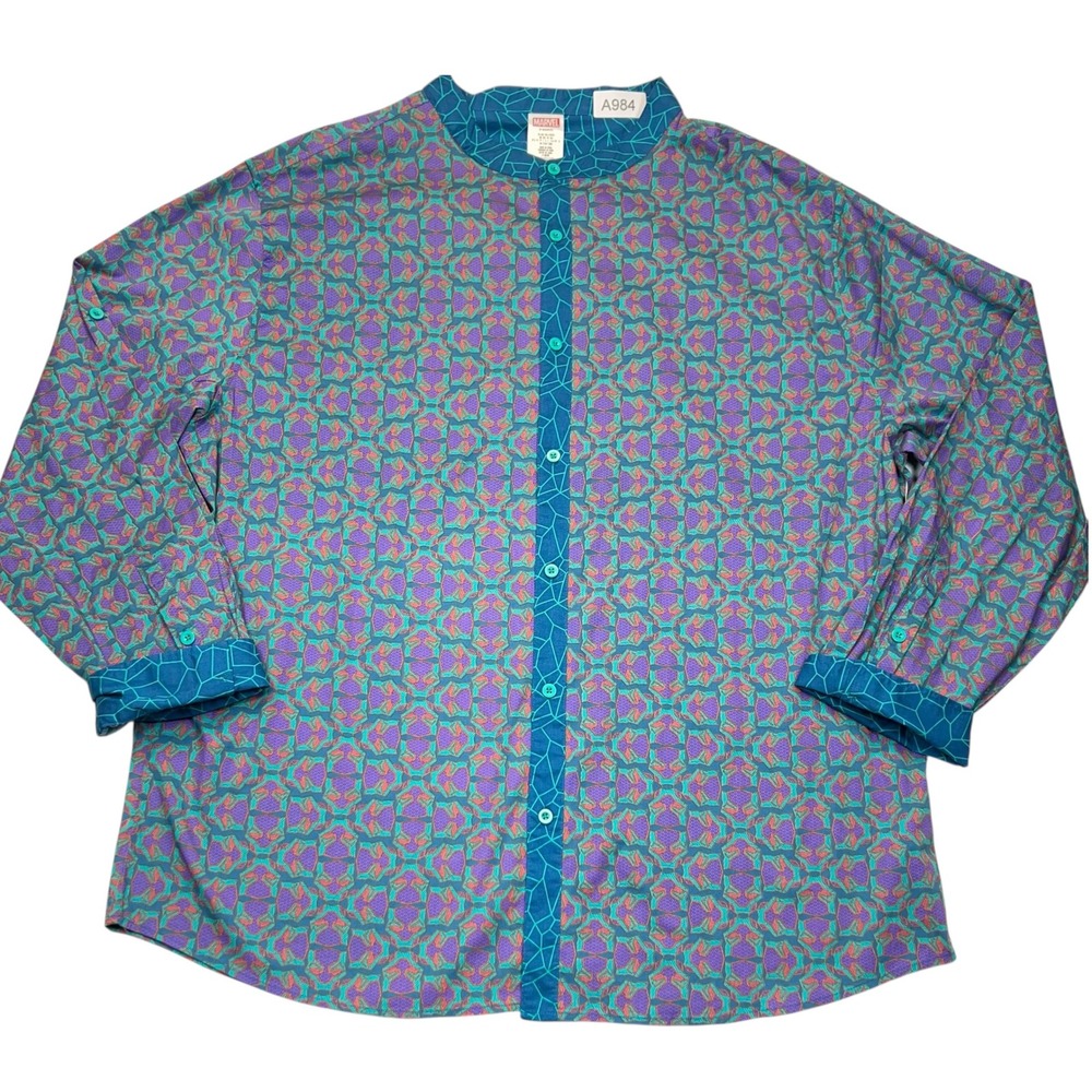 Marvel AOP Button Up Shirt Mens‎ XXL Comic Print Long Sleeve Graphic Rare